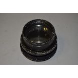 An Aerial Photography Lens, black, 8" f/2.9, serial no 415494, aperture working, no maker’s name but