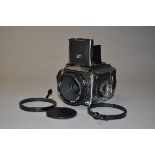 A Zenza Bronica S2A Roll Film SLR Camera, serial no CB 166630, shutter not working, body F, with