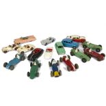 Dinky Toy Cars, including 131 Cadillac Eldorado, 110 Aston Martin Competition, Hillman Minx,