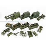 Military Dinky Toys, including 151c Cooker Trailer (7), 151d Water Tank Trailer (6), 151b 6-wheel