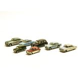 Tri-ang Spot-On Cars, Bentley Saloon, Austin Taxi FX4, Volvo 122s, Consul Classic, MG 1100, Morris