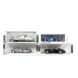 Sparkmodel by Minimax, S2703 Delage D8 120, 43LM50 Talbot Lago T26 GS, S2717 Bugatti 57S Roadster,