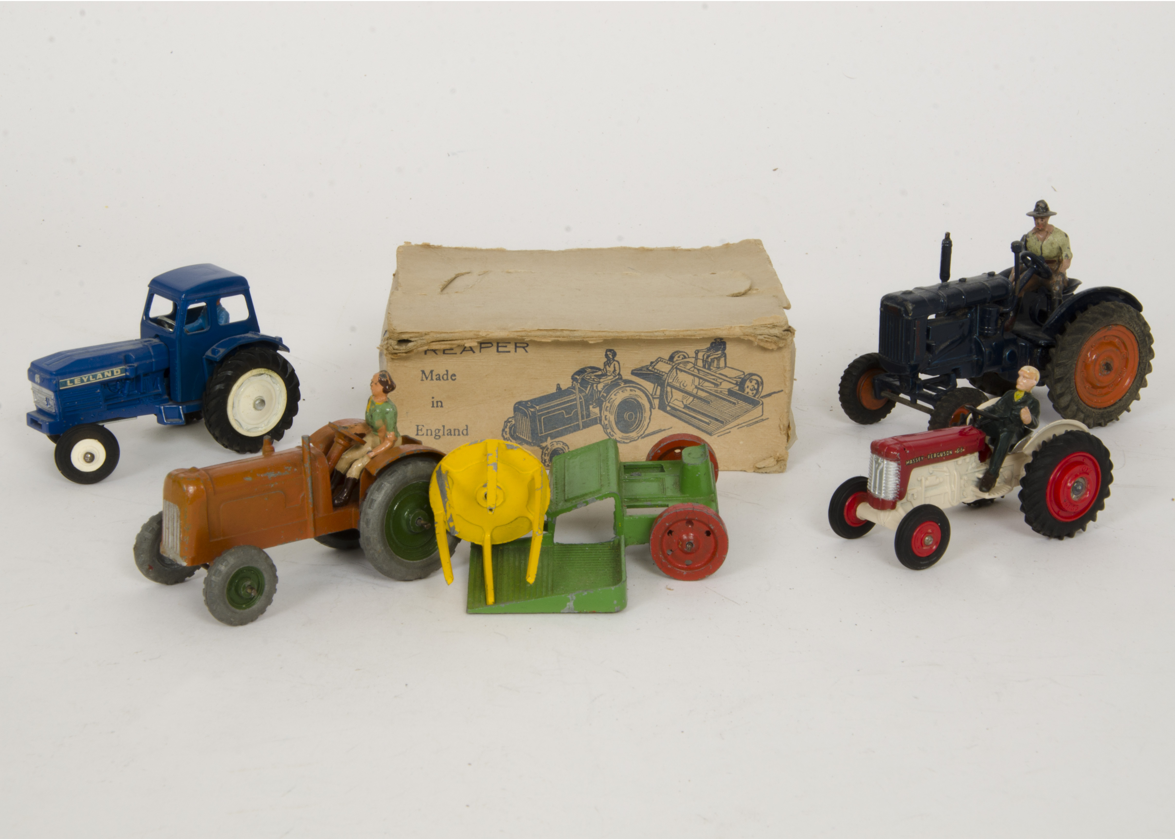 British Diecast Tractors, Charbens Farm Reaper with Tractor, Driver and Reaper, in original box,