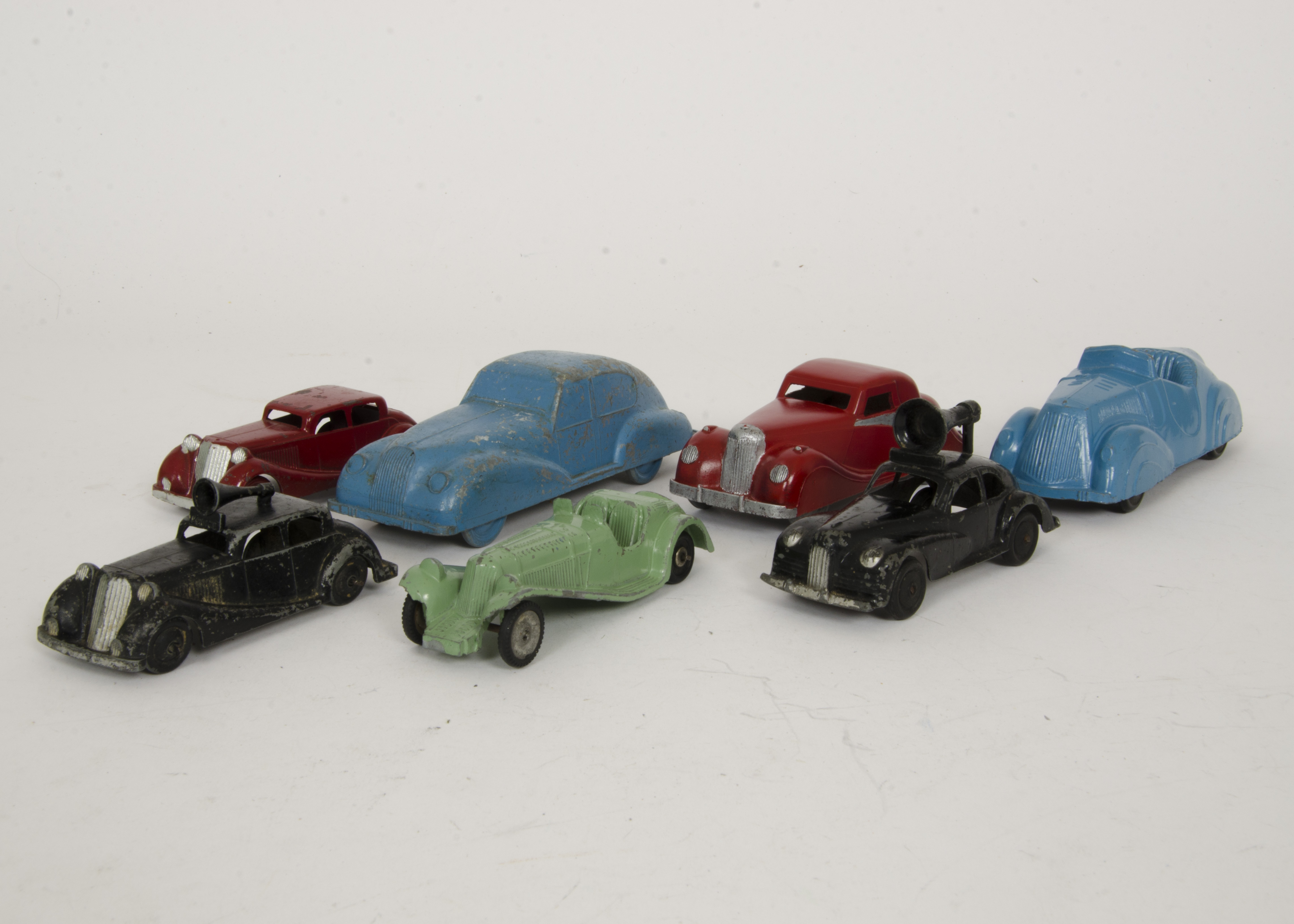 Various British Diecast, Kembo Police Car, Crescent Police Car, Saloon Car, Toby Toys Jaguar,