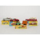 Dublo Dinky Toys 073 Land Rover & Horse Trailer, 194 Bentley Coupe, Corgi Toys 314 Ferrari