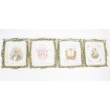 Four 19th Century commemorative wall plaques, two celebrating the diamond jubilee of Queen Victoria,