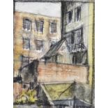 Henry Rayner (1902-1957) watercolour crayon and pencil on paper, 'House at Lismore', inscribed to