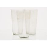 A selection of wine glasses and tumblers, clear glass, 21 tumblers measuring 16 cm high, 5 wine