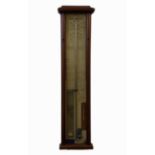 A Victorian mahogany cased Admiral Fitzroy barometer, retailed by Littlewood & Co., Glasgow, 22.5 cm