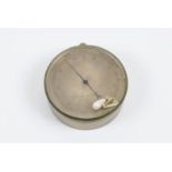 A Victorian Negretti & Zambra pocket aneroid barometer, no.900, pressure scale 23-31, within a