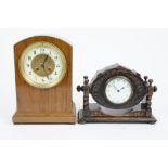 An early 20th Century 8-day Westminster chime mantle clock, Kienzle movement no.126867 in a Napoleon