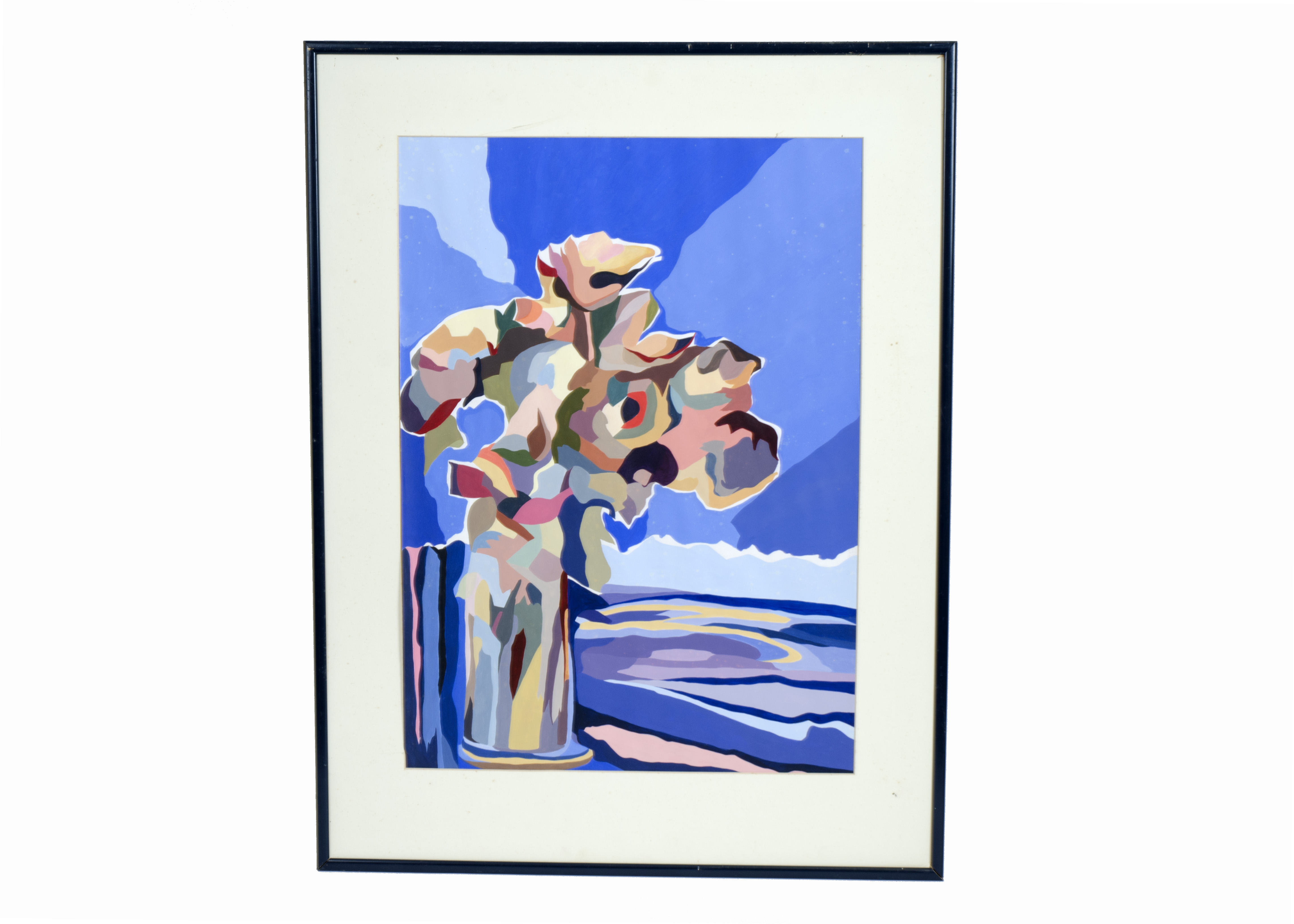 Catherine Anne O'Neill (20th Century) acrylic on paper, 'Untitled', 57.5 cm x 41.5 cm, framed,