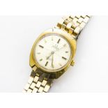 A late 1960s or early 1970s Omega Automatic Seamaster Cosmic gold plated gentleman's wristwatch,