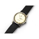 A 1960s Omega Automatic Seamaster stainless steel gentleman's wristwatch, 34mm case, baton and