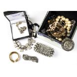 A collection of jewellery, including a large quantity of costume jewels such as earrings,