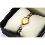 A modern Rotary Elite 9ct gold lady's wristwatch, 14g, in Rotary box (2)
