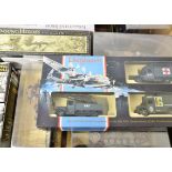 Modern Military Vehicles, a boxed/ cased collection of WWII and later models 1:50 and smaller scale,