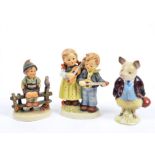 A Beswick Beatrix Potter porcelain figure of Pigling Bland, marked to base, 10.5 cm high; together