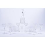 A collection of Stuart 'Westbury' pattern glass, comprising approximately 60 pieces, including a