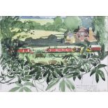 Albert E. Hurst (20th Century) two watercolours on paper, 'Infirmary Locks, Blackburn', signed and