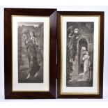 After Sir Edward Coley Burne-Jones (1833-1898) two late 19th/early 20th Century photograveures,