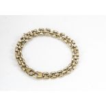 A contemporary 9ct gold bracelet, 7g