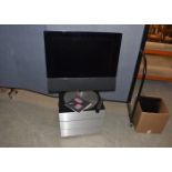A Bang & Olufsen Beovision ME6000-LE6000 television, with DVD player, on a swivel plinth and