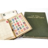 A collection of British and World stamps, in three Ideal albums and a small album, some 19th century