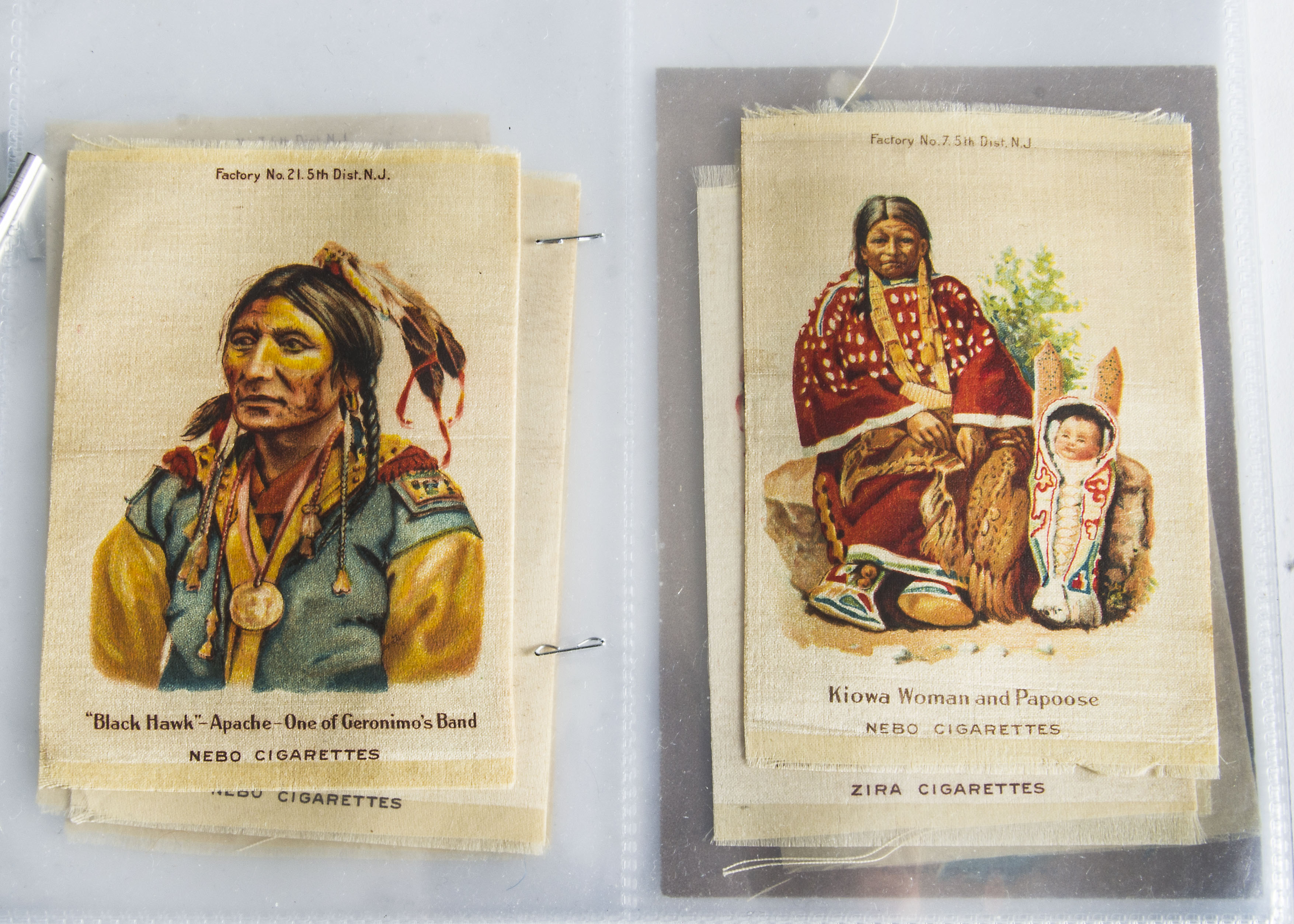 Foreign Cigarette Silks, American Tobacco, part set, Indian Portraits & Scenes (P9/10), mixed