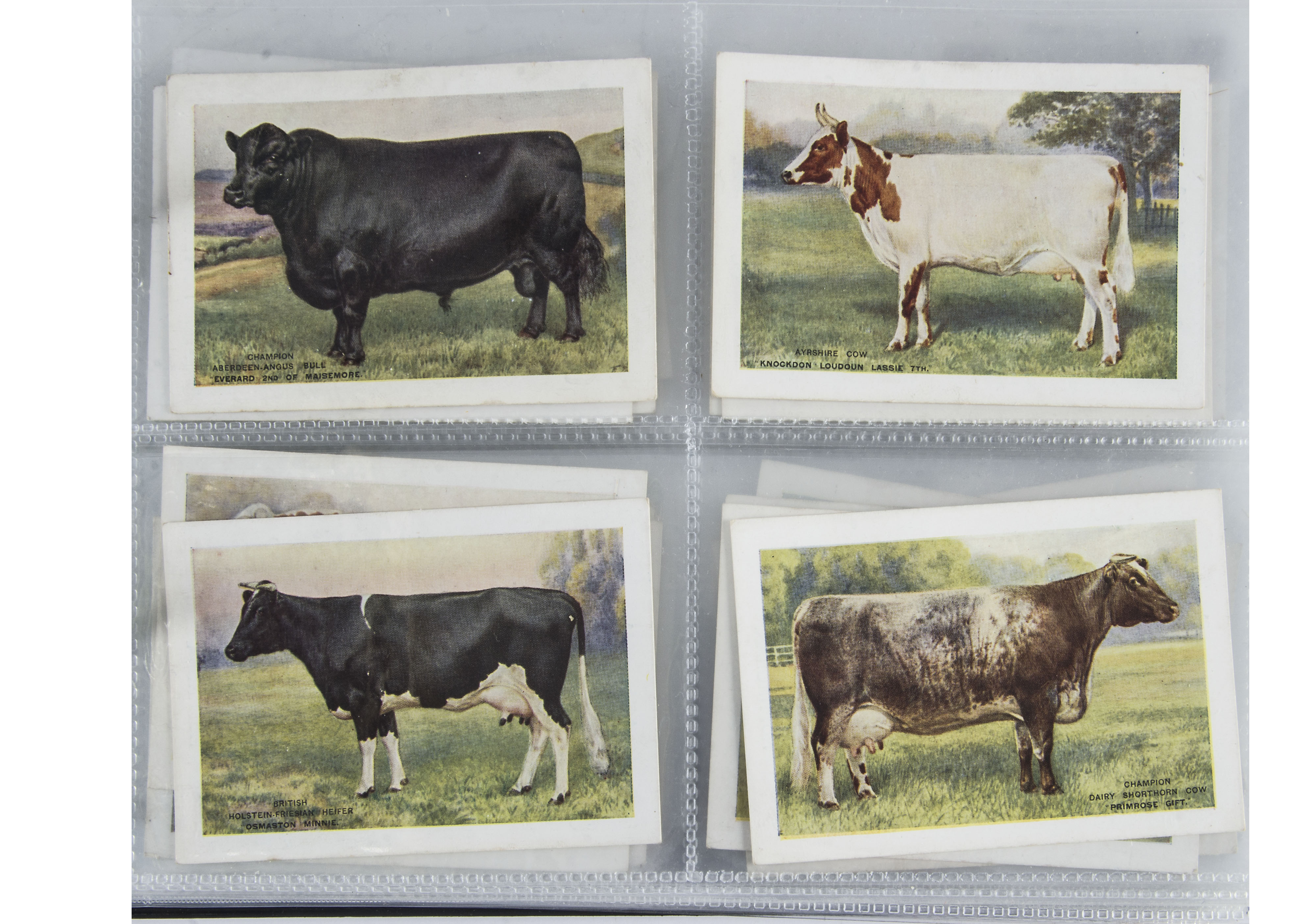 Cigarette Cards, Players, a selection of L sized sets to name British Livestock (blue back), Wild