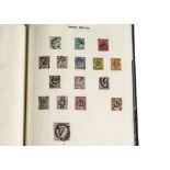 A vintage collection of stamps, in two Simplex albums, a duplicate album and loose pages, some