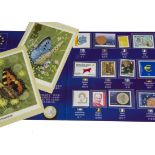 Two boxes of 20th Century stamps, some in thematic folders, some mint from Channel Islands, Isle