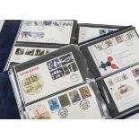 A collection of stamps and First Day Covers and coins, with several Royal Mail Mint Stamps sets,