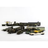 Tri-ang Hornby unboxed 00 Gauge Battlespace Rolling Stock, including green Jinty Locomotives (2),