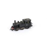 Tri-ang TT Gauge black 0-6-0 Continental Tank Engine, No 4711 with both front headlights, G, some