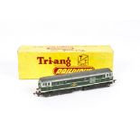 Tri-ang TT Gauge T96 BR green A1A A1A Diesel Locomotive, one with instructions, in original lift-off