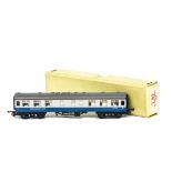 Tri-ang TT Gauge uncommon T89 BR blue/grey Restaurant Car, E, in rare late plain yellow box,