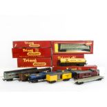 Collection of Tri-ang Tri-ang Hornby 00 Gauge Transcontinental Rolling Stock, including Crane Truck,