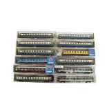 Roco N Gauge Coaches, a cased group of twelve coaches including a rake of seven, 02271A , 2nd