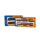 Roco HO Gauge Train Packs, boxed duo comprising, 041418A two car electric set BR 485/885 of the DB