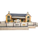 A Bing (BW) 'London Road' Station for 0 Gauge or Larger, with double-ended station building,