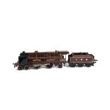 A Hornby 0 Gauge Electric No E320 LMS 4-4-2 'Royal Scot' Locomotive and Tender, in LMS gloss crimson