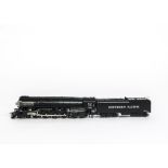 MTH HO Gauge Southern Pacific Steam Locomotive and Tender, boxed 80-3121-1, 4-8-4 GS-G 4460 in black