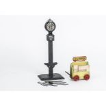 Bing and Märklin Platform Accessories for 0 Gauge or Larger, comprising Bing Train Indicator with