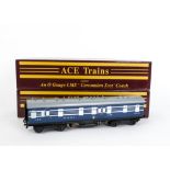 Three ACE Trains 0 Gauge 2/3-rail Individual LMS 'Coronation' Coaches and Interior Detailing Kit, in