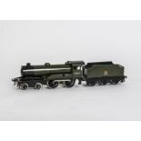 A Boxed Bassett-Lowke 0 Gauge Clockwork 'Prince Charles' 4-4-0 Locomotive and Tender, in BR green