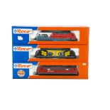 Roco HO Gauge Electric Locomotives, boxed trio comprising, 63801 BR 101 141-0 of the DB in Against