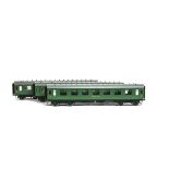 A Rake of Three Scratch- or Kit-built Gauge I Southern Railway Coaches, all in SR green with