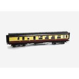 A Late Exley for Bassett-Lowke 0 Gauge BR Corridor Brake/3rd Class Coach, in BR Carmine/Cream