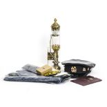 Modern Railway Collectibles, including operator's ties, a pair of reproduction brass GWR carriage